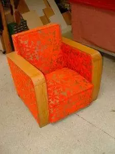 Fauteuil Club en tissu